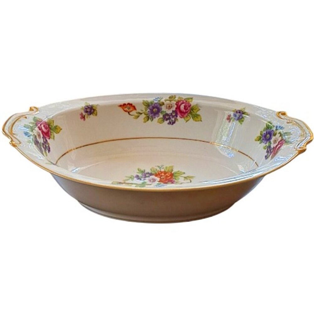 VTG Mikuni China - Made in Japan Dresden Rose, Serving Bowl Oval  11”